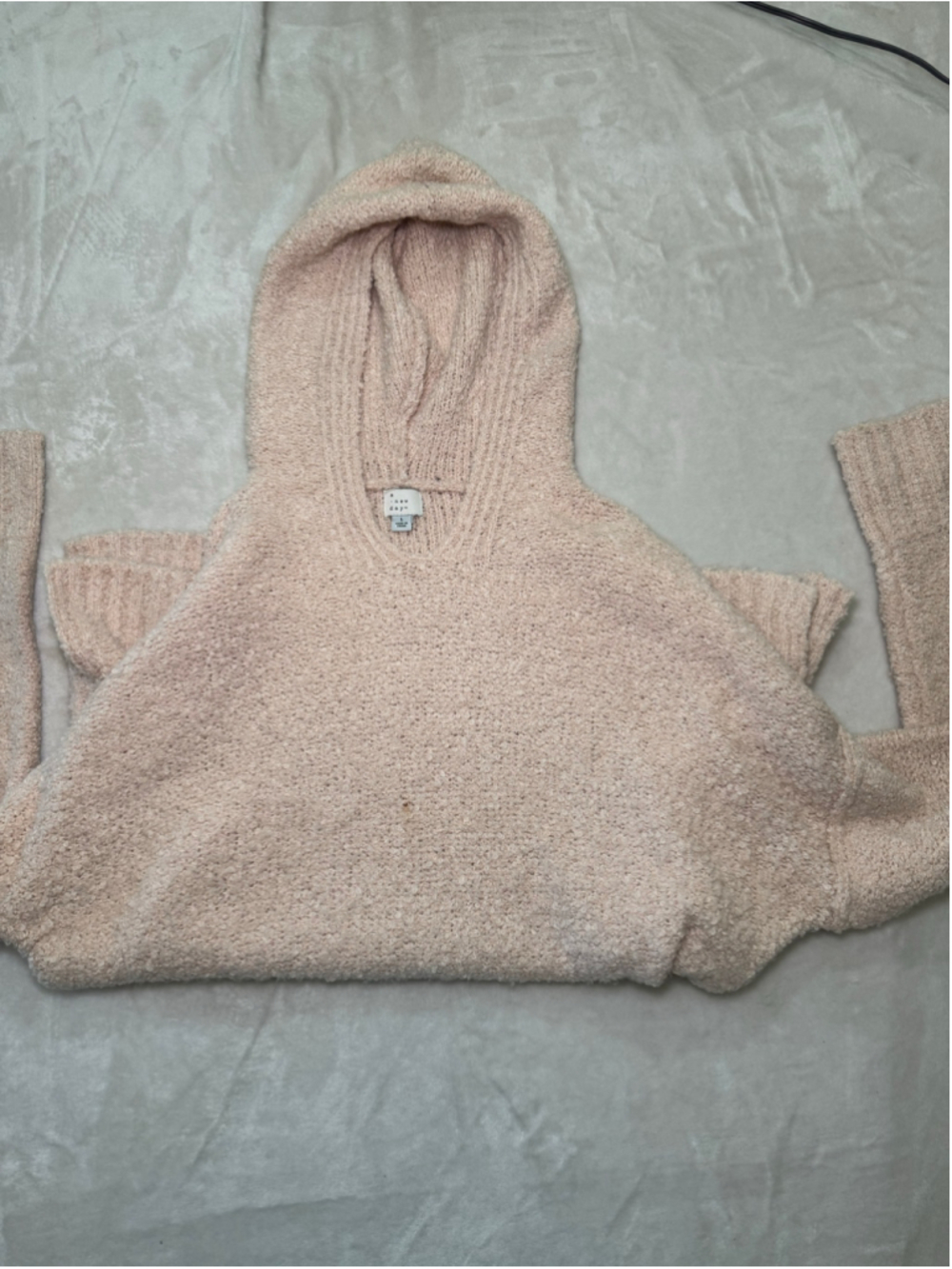 Women's A New Day light pink Hooded Sweater Size L